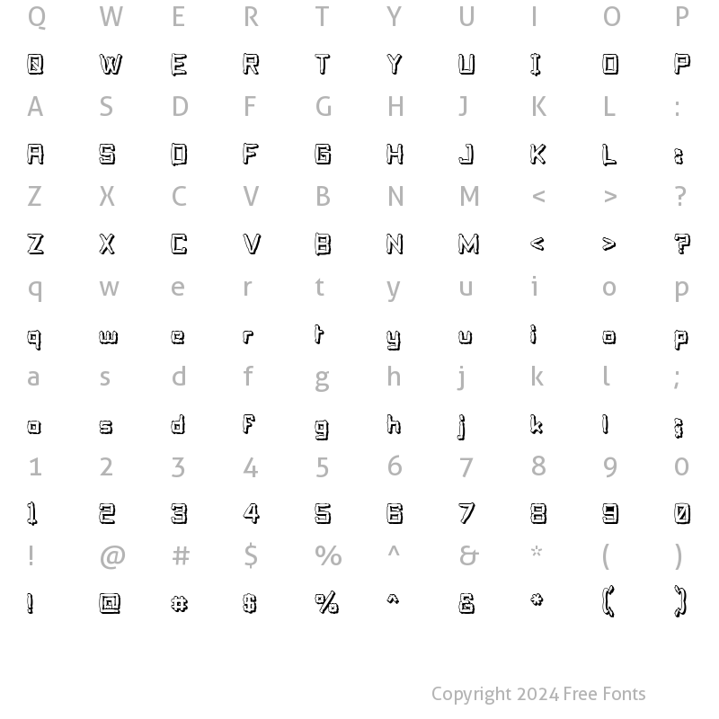 Character Map of Pillo Talk Soft Regular