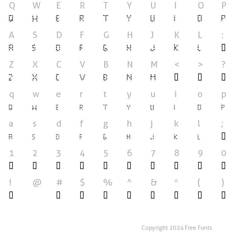 Character Map of pills are good Regular