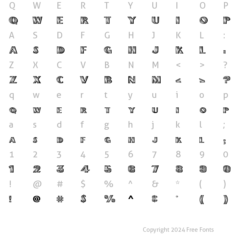 Character Map of Plank-Extended Normal