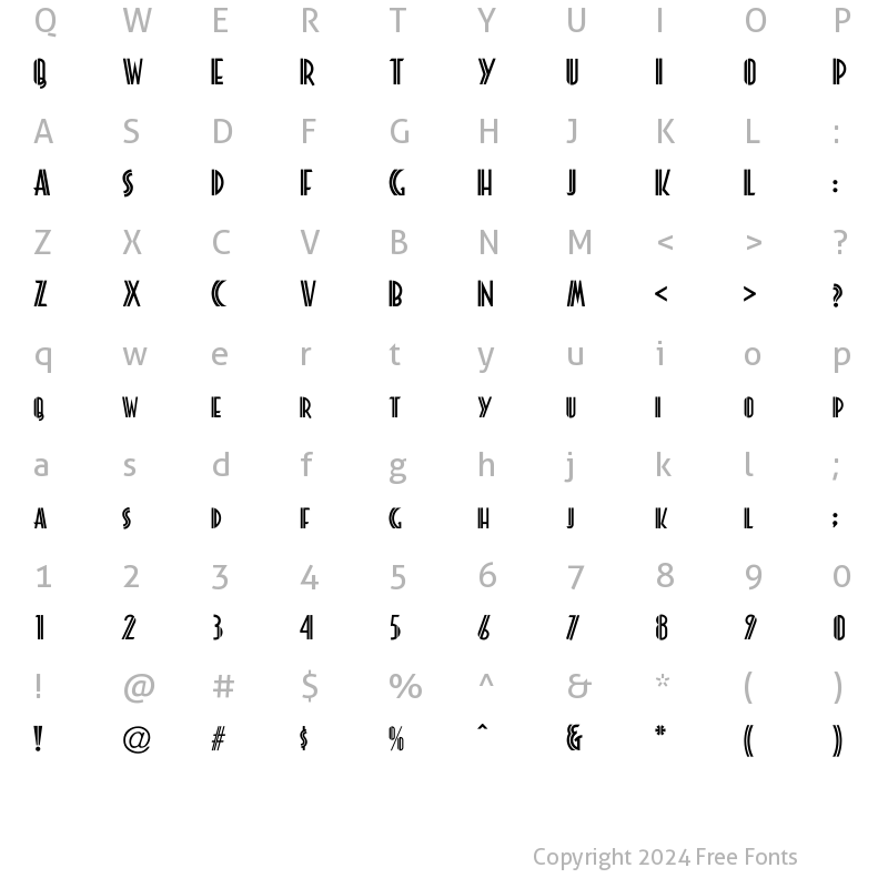 Character Map of Platonick-Normal Regular