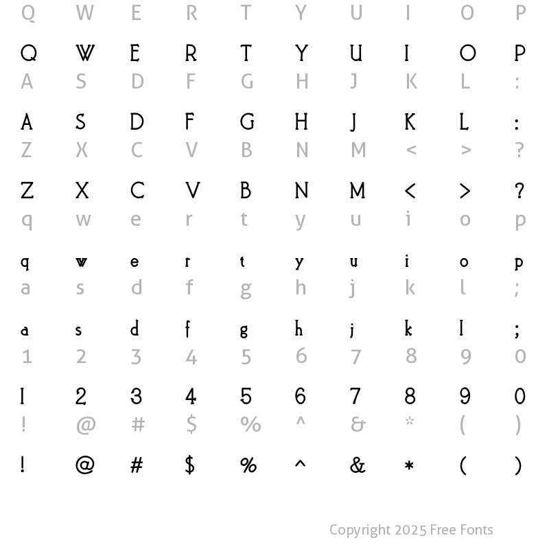 Character Map of PN Yellow Balloon Regular