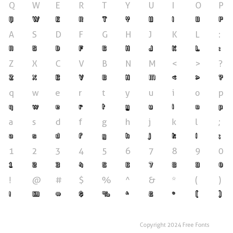 Character Map of Podastic Autumn Regular