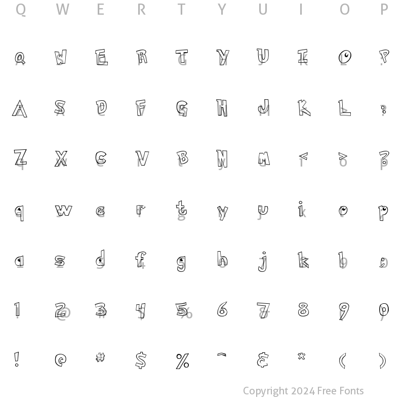 Character Map of Pokemon  Hollow Hollow