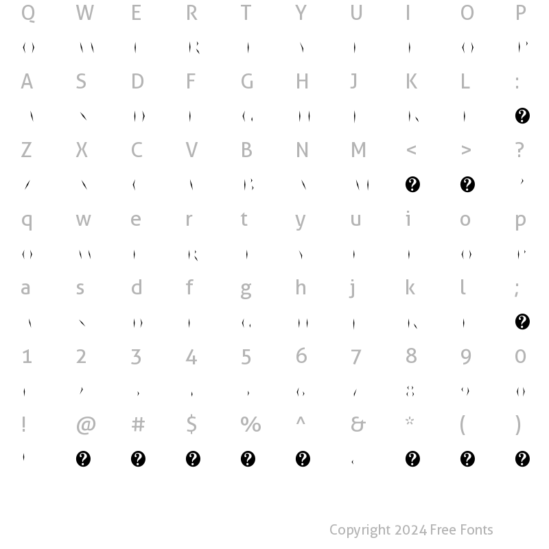 Character Map of Poker In October Color Cutout