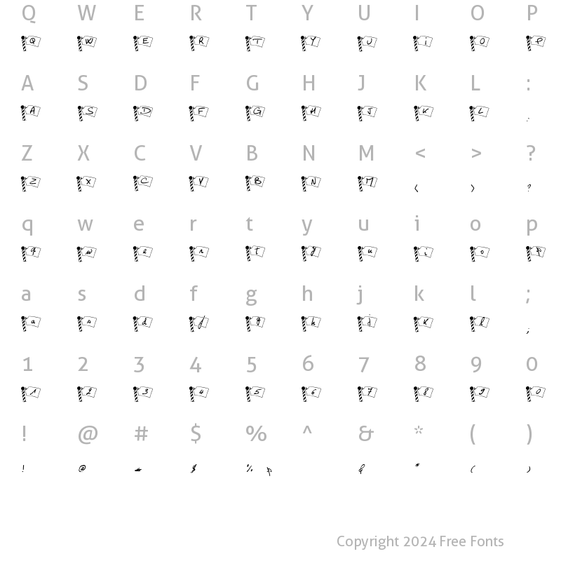 Character Map of Pole Nord Georges