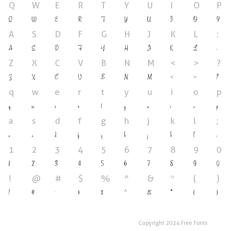 Character Map of PoodlePusherNF Medium