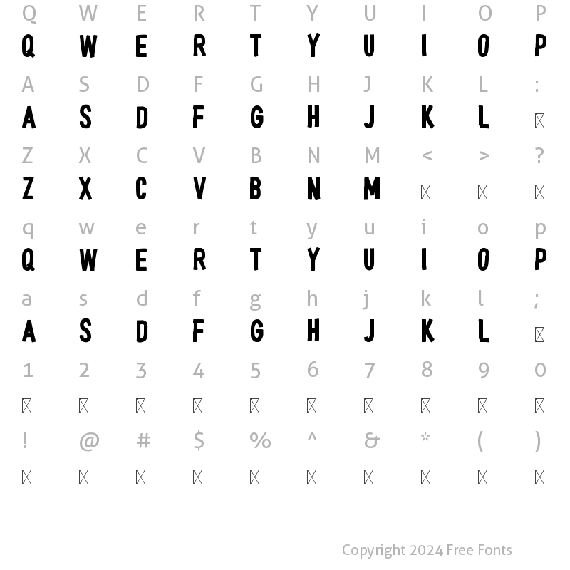 Character Map of Porter Miles Print