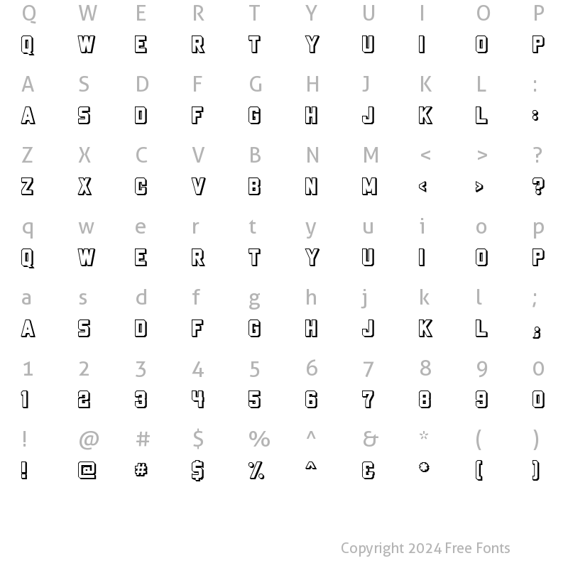 Character Map of Porterhaus Shadow