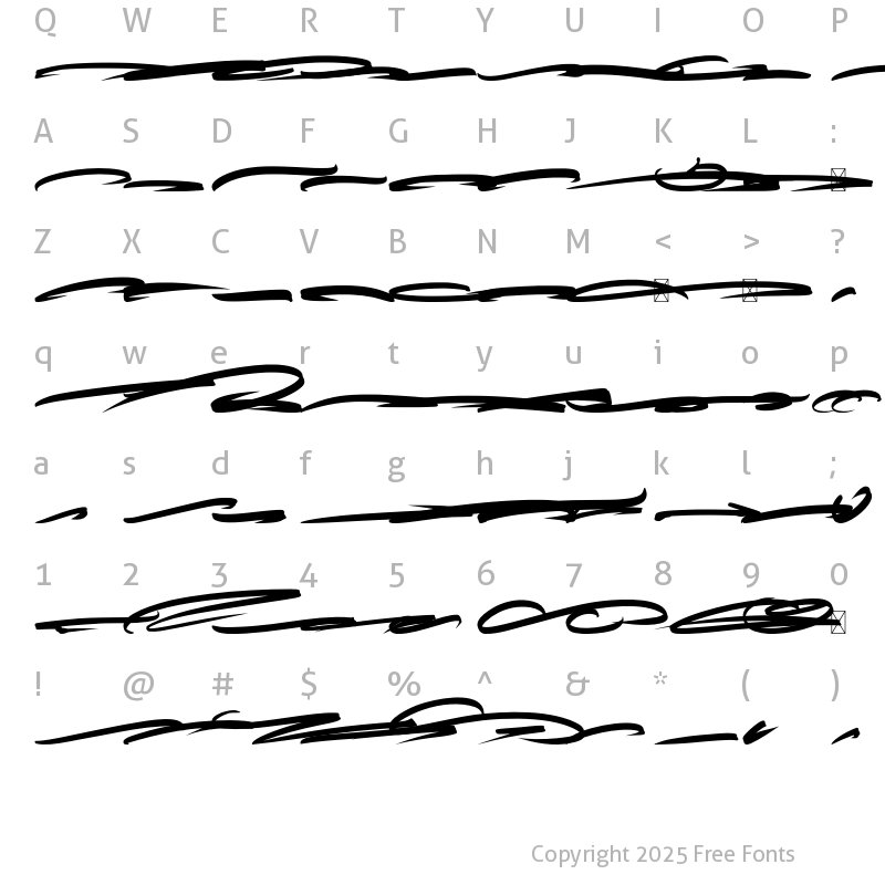 Character Map of Powerfulm Samara Swash Swash