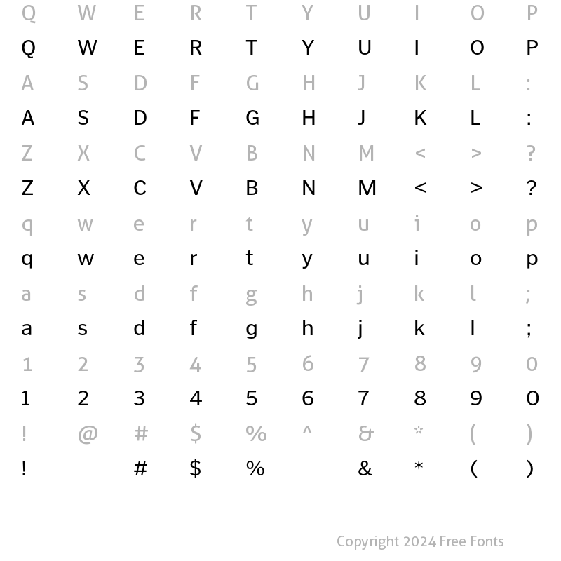 Character Map of PoynterText Sans Regular