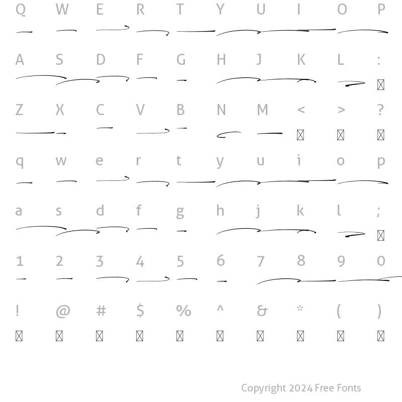 Character Map of Pretty Rosse Swash Regular