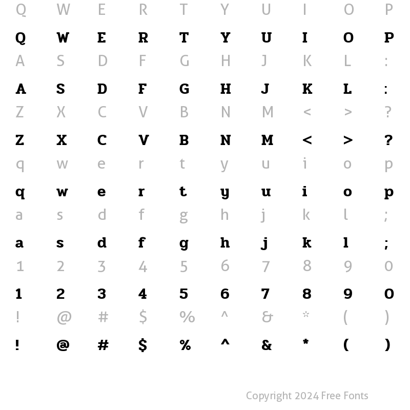 Character Map of Pridi SemiBold