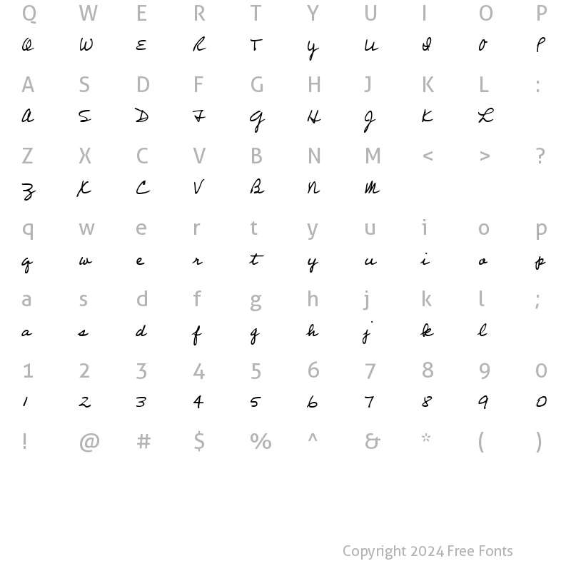 Character Map of Professor Regular