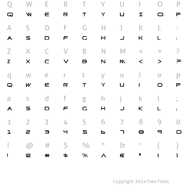 Character Map of Promethean Regular