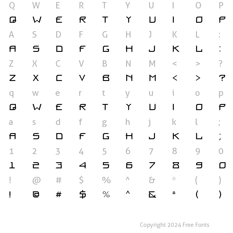 Character Map of ProunX Normal