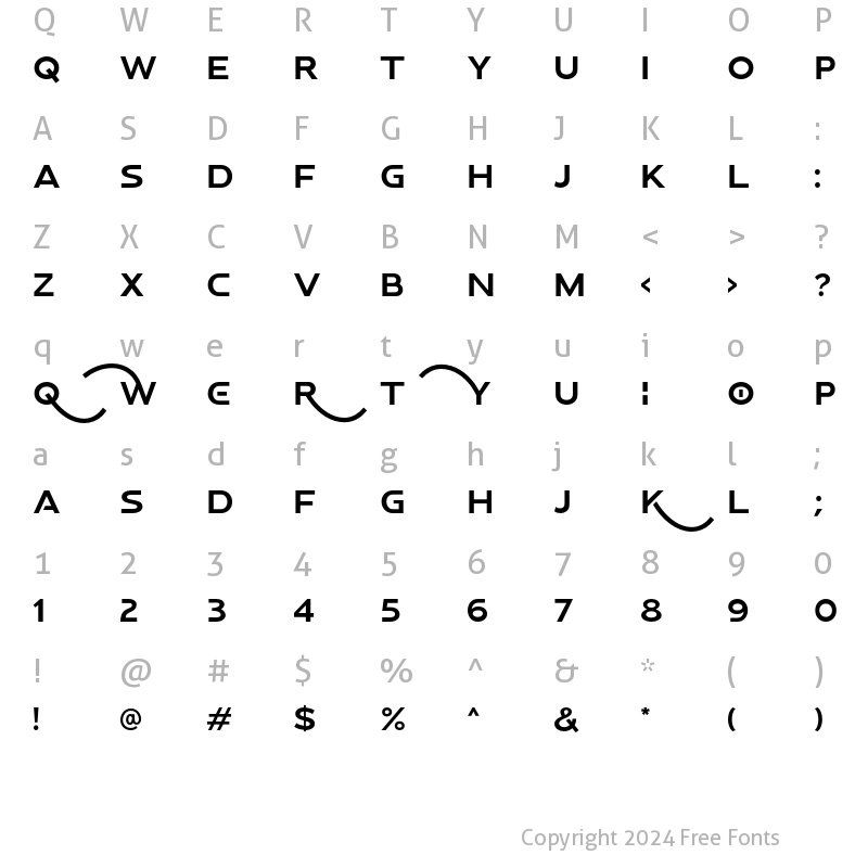 Character Map of Proxemic Regular