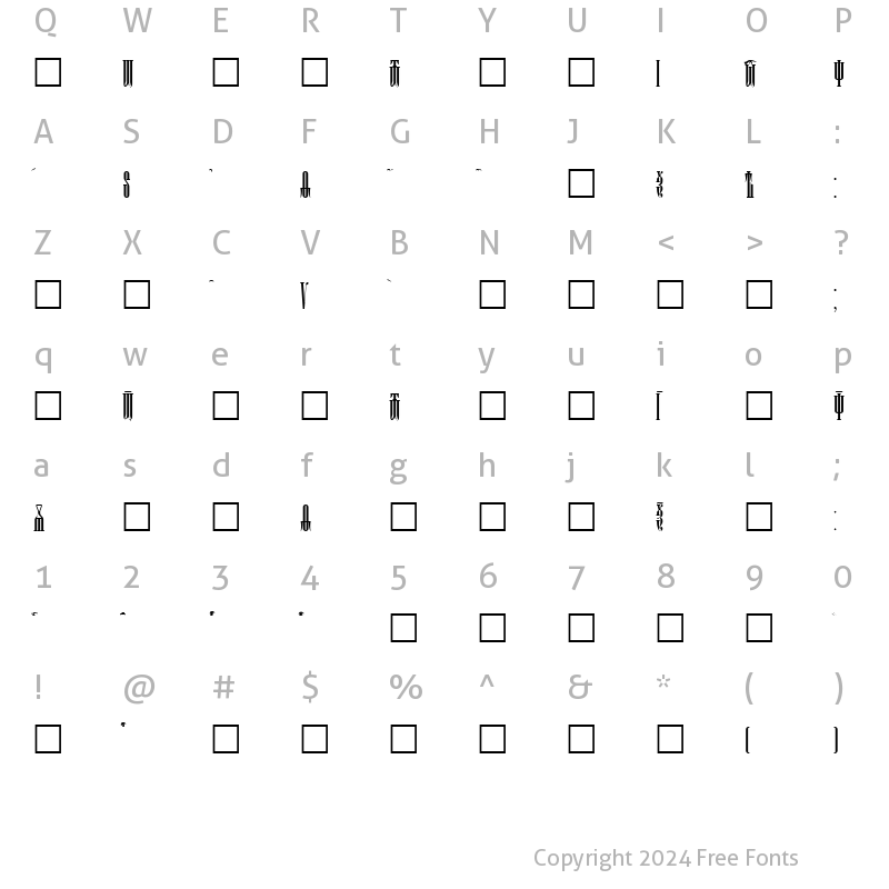 Character Map of Psaltyr Normal