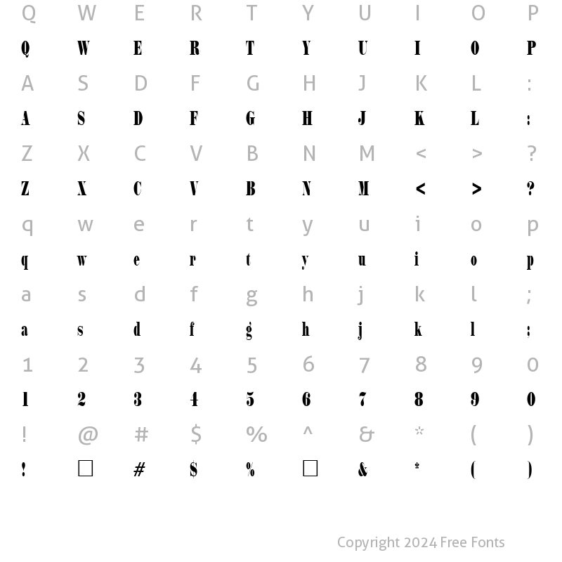 Character Map of PT Cargo Compressed Normal