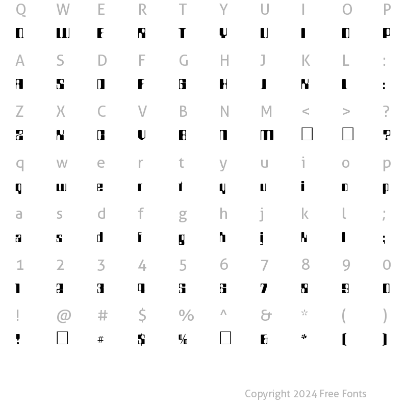 Character Map of PT HAL Normal