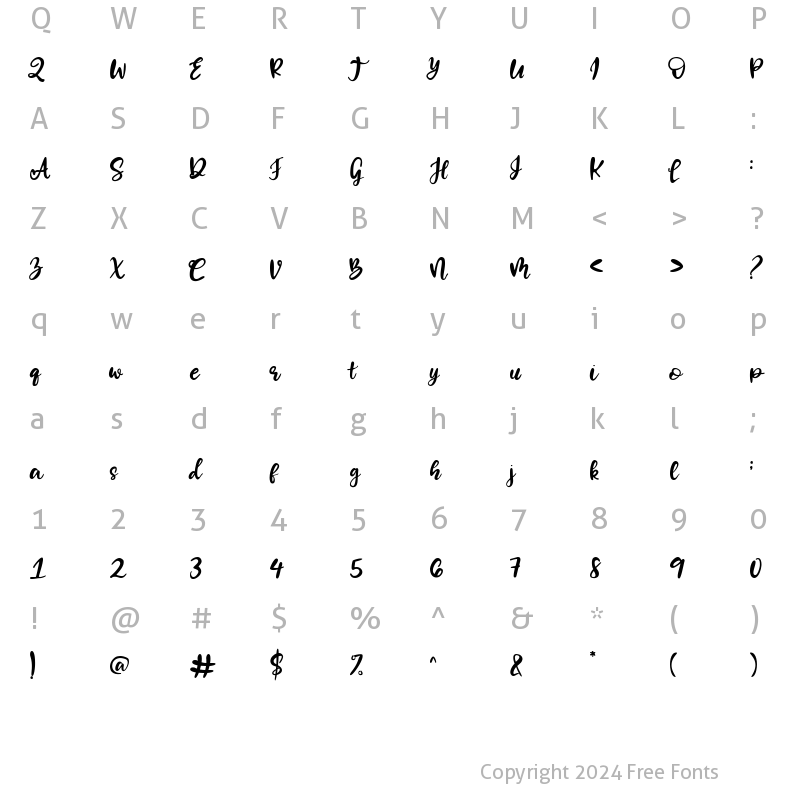 Character Map of Pulang Malam Regular