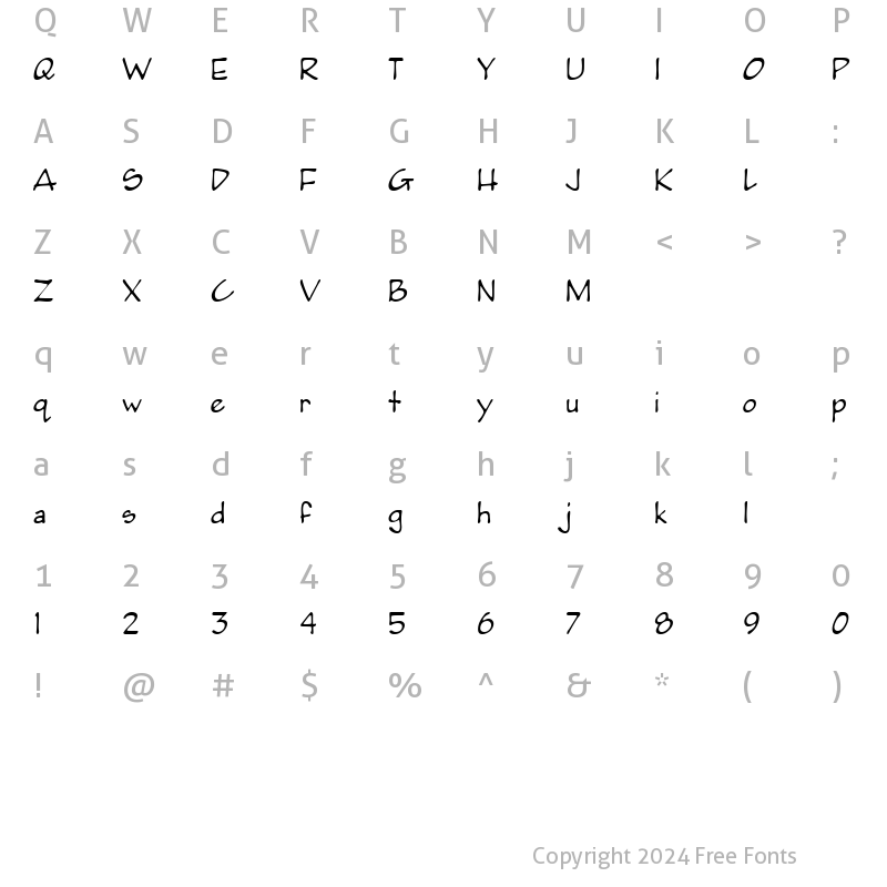 Character Map of PumpkinseedMedium Regular