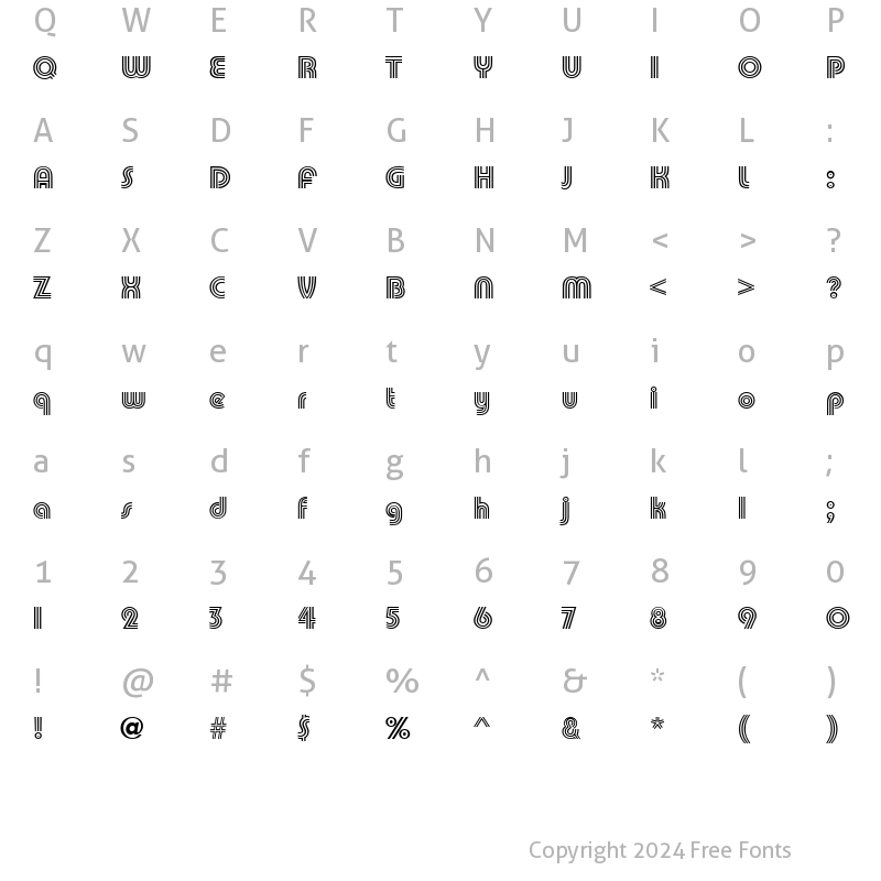 Character Map of PumpTriline_PFL Normal