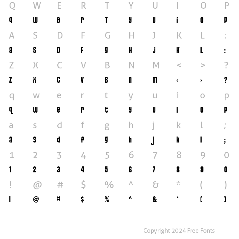 Character Map of Pussycat Snickers