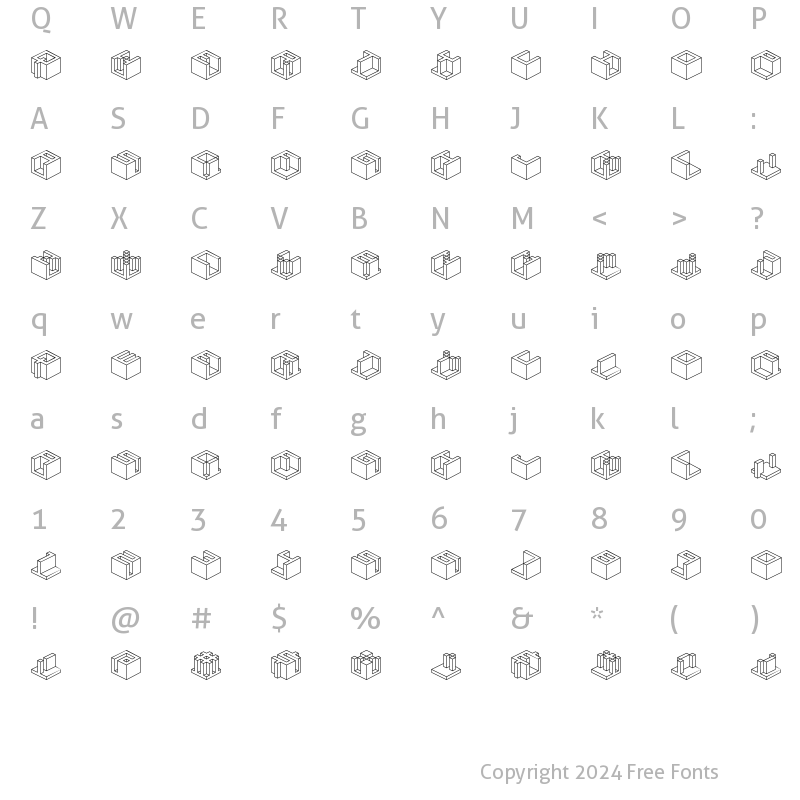 Character Map of Qbicle 3 BRK Normal