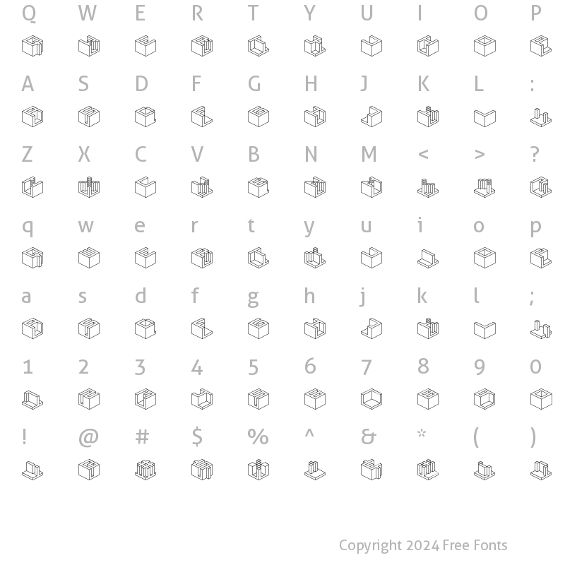 Character Map of Qbicle 4 BRK Normal