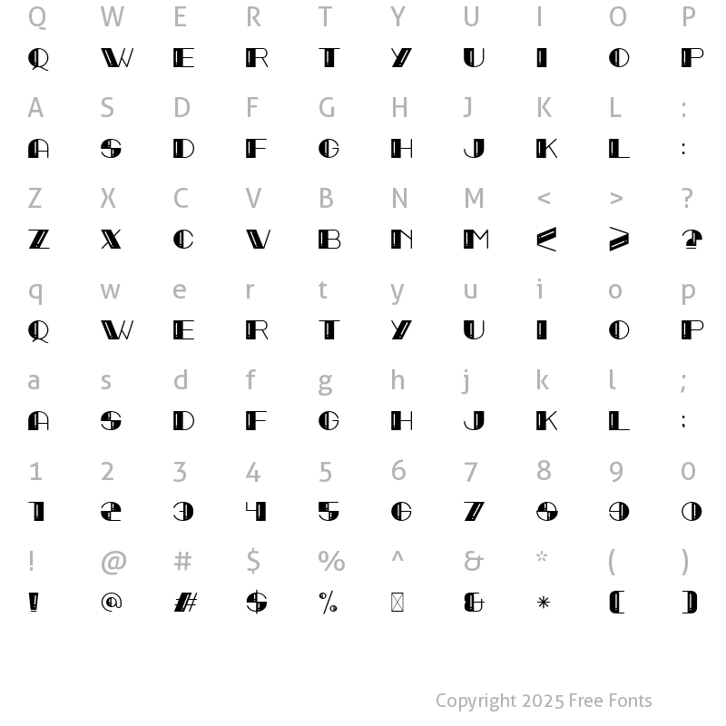 Character Map of Qhitela Cruzh Bright