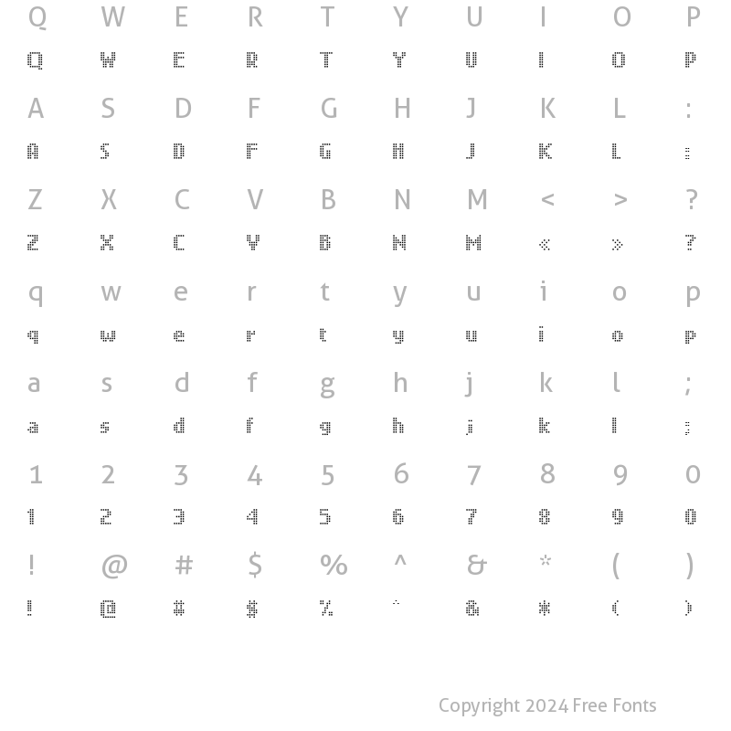 Character Map of quant Light