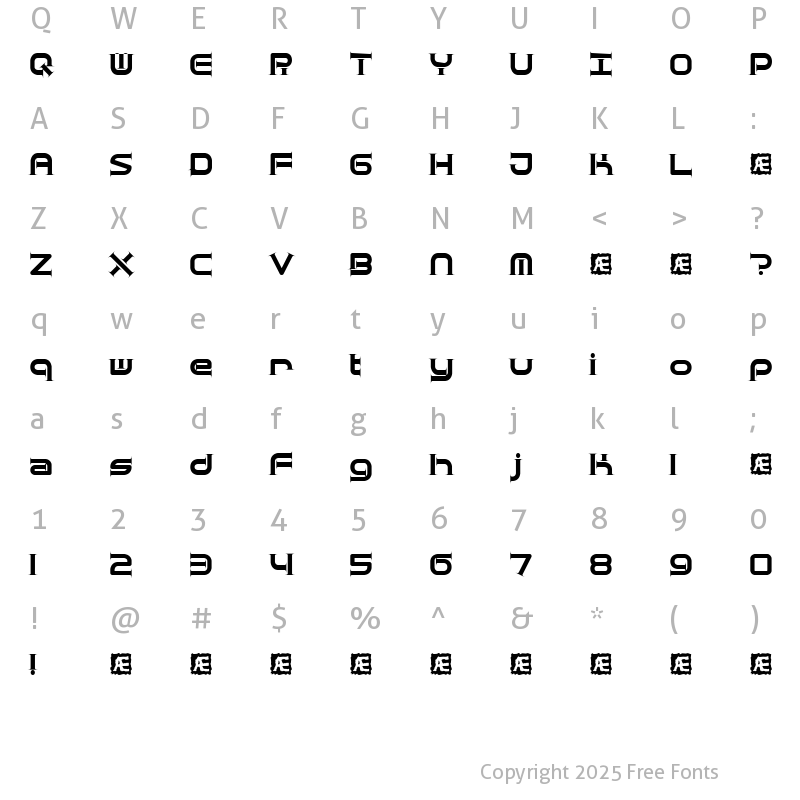 Character Map of Quantum Taper (BRK) Regular