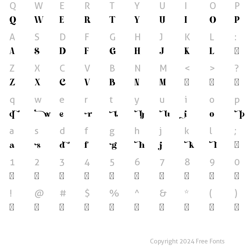 Character Map of Quarantine Alternate 4