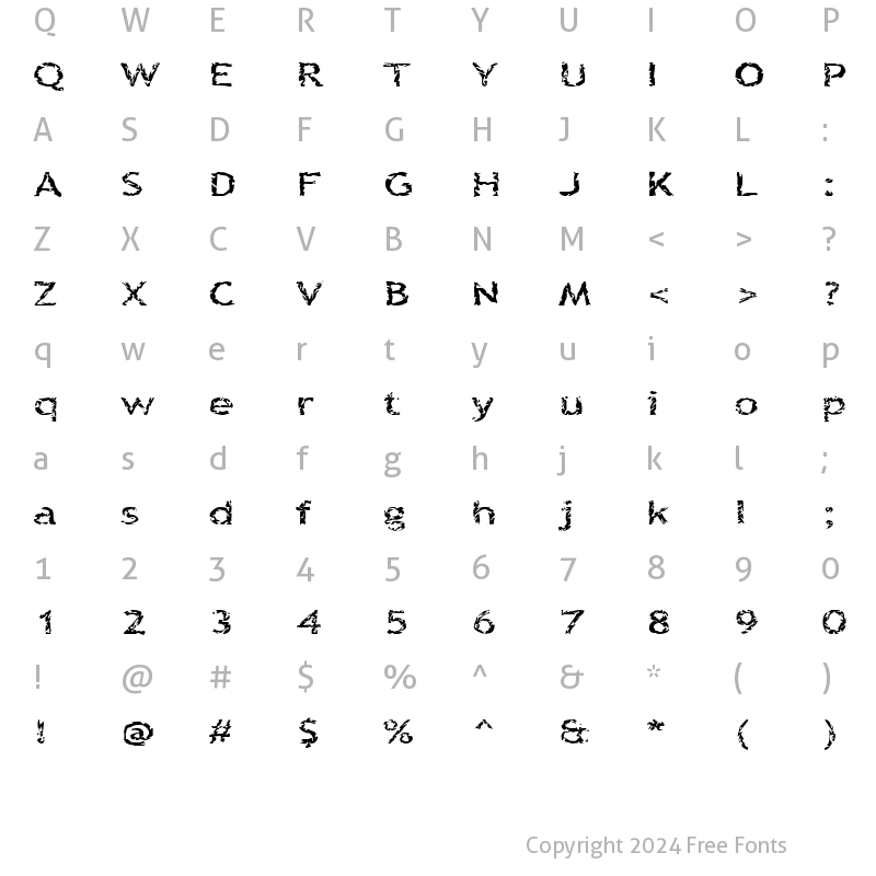 Character Map of Quinquefoliolate Normal