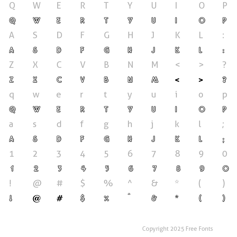 Character Map of Quotidien Regular