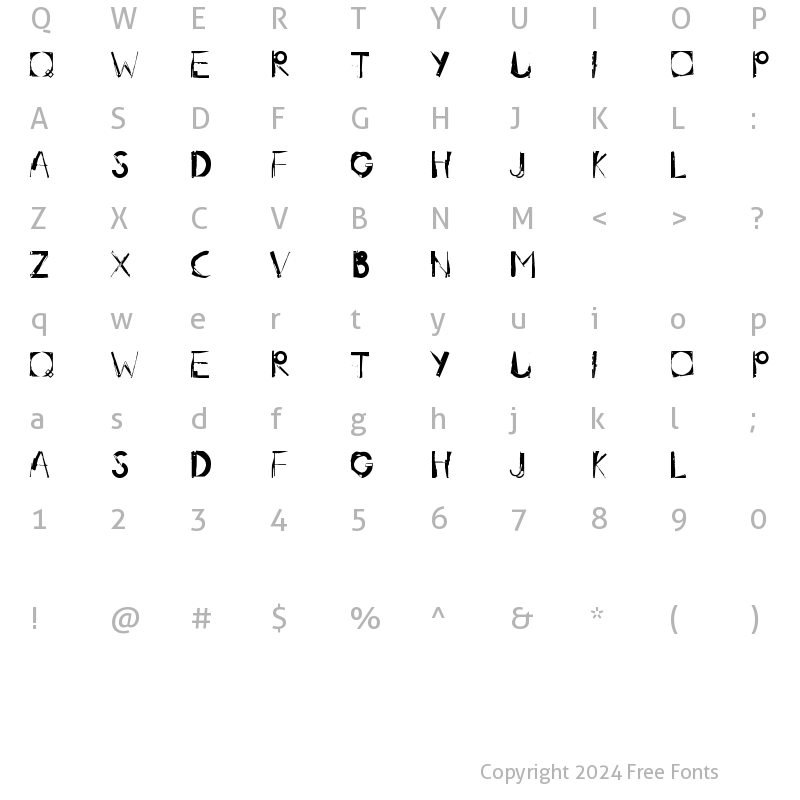 Character Map of radar.one Regular