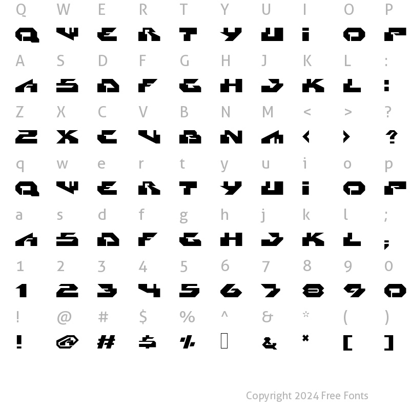 Character Map of Radikal Normal