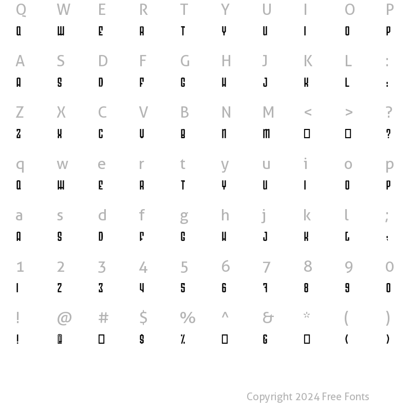 Character Map of Radonator Cactus Normal