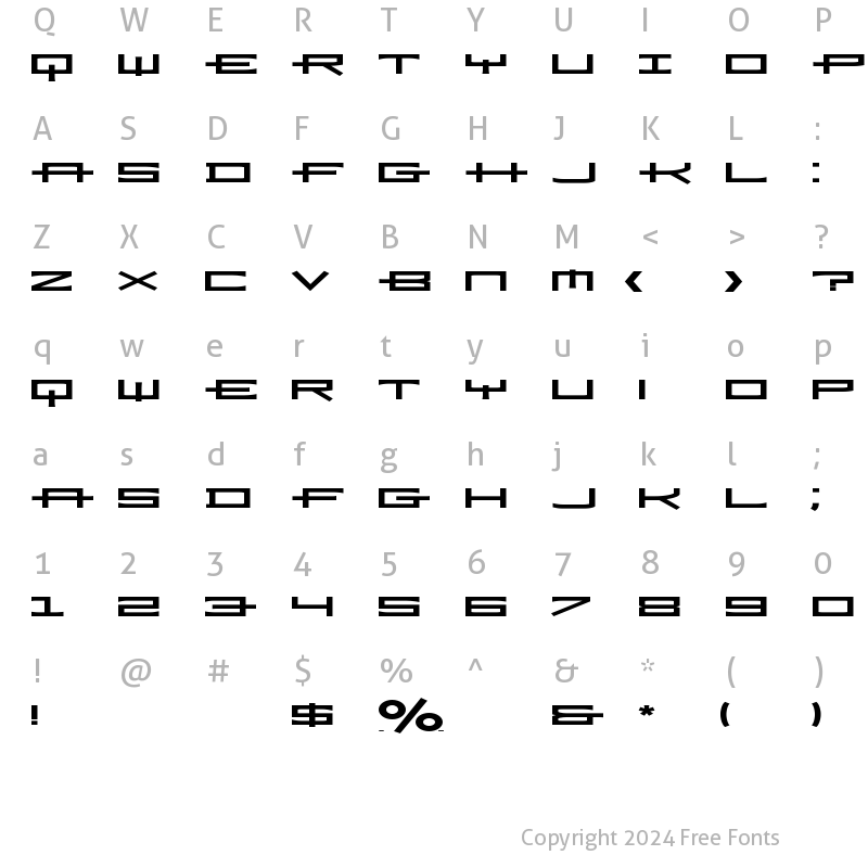 Character Map of Ramiz-BoldExtA Regular