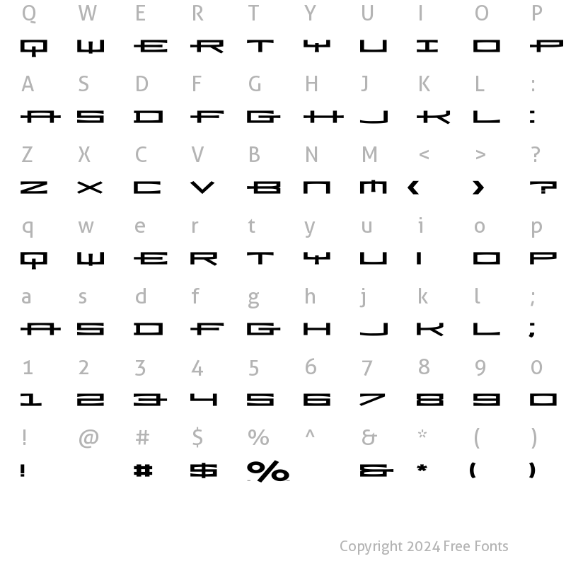 Character Map of Ramiz Ext Bold