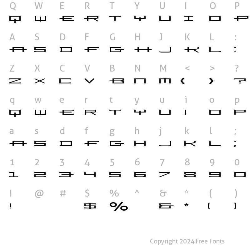 Character Map of Ramiz-ExtendedA Regular