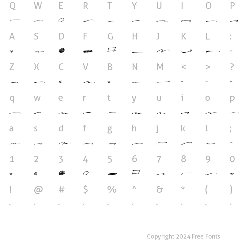 Character Map of Ramshackle Swash