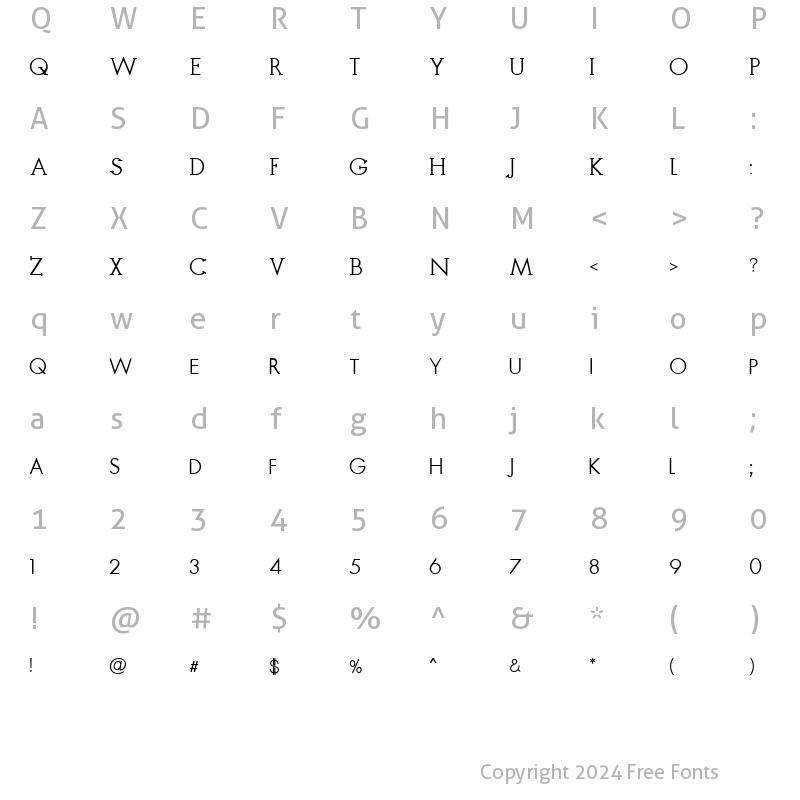 Character Map of rangoe Bold