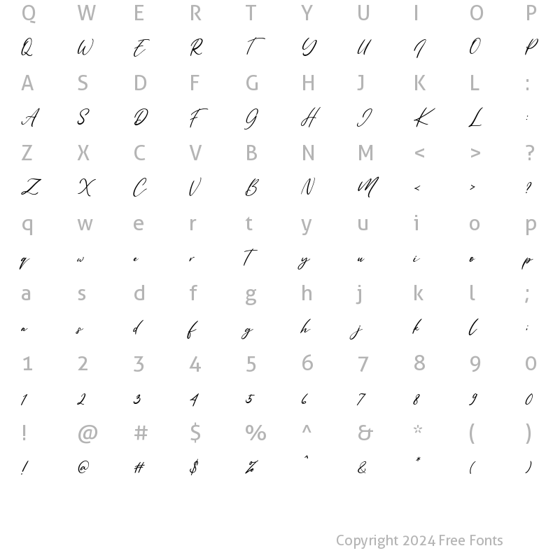 Character Map of Reallax Reaxion Tilted