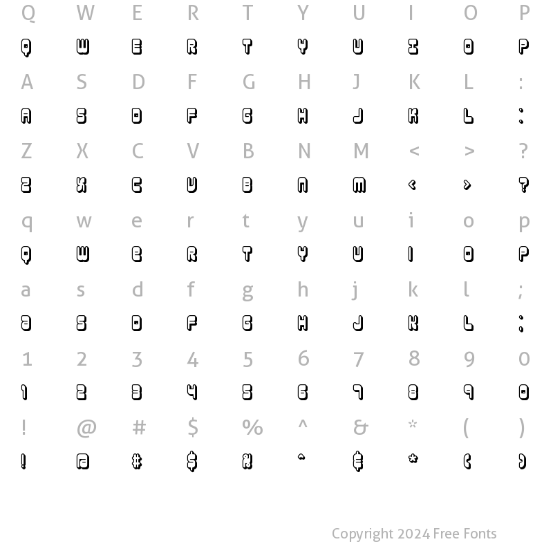 Character Map of Reason Shadow BRK Normal