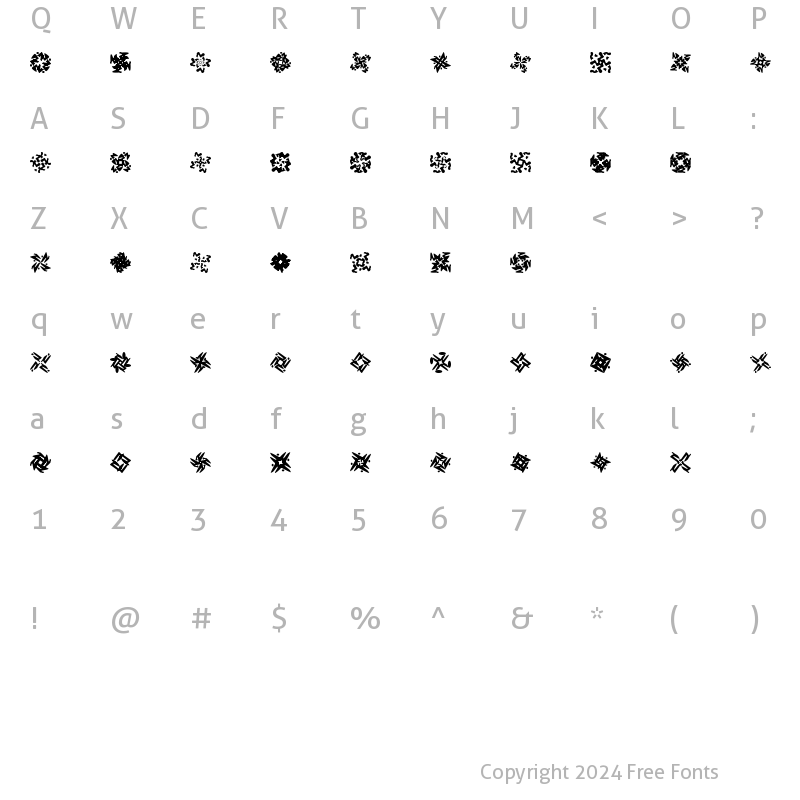 Character Map of Reboot1 Reboot1