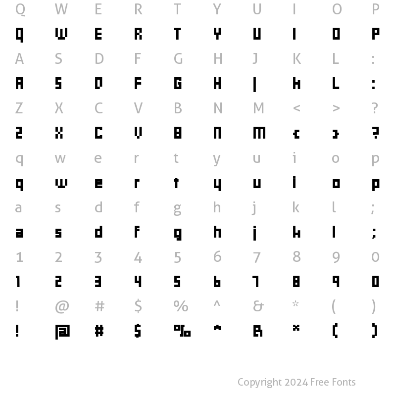 Character Map of Rebuild Normal