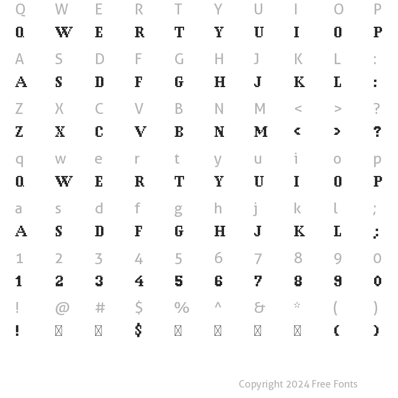 Character Map of RECTAXEL Bold