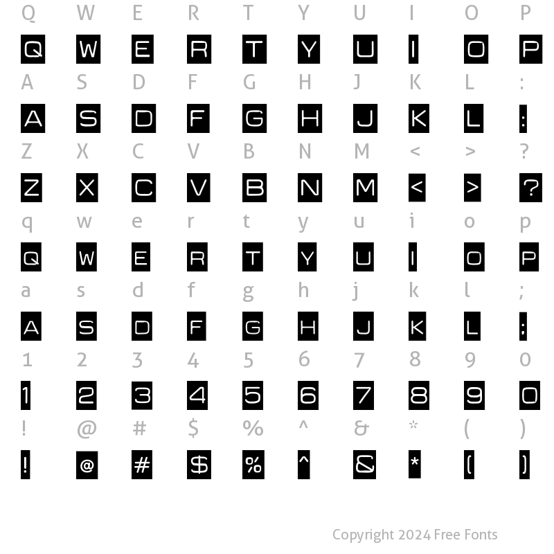 Character Map of Recycle Reverse Regular