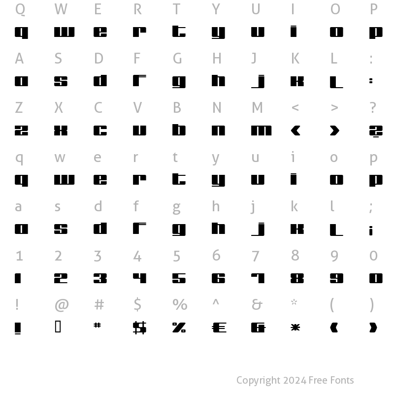 Character Map of remakeoffabulous3 Bold